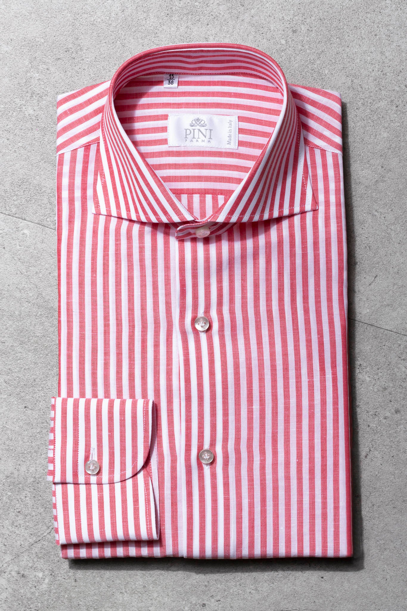 Red Striped Shirt - Made in Italy ...